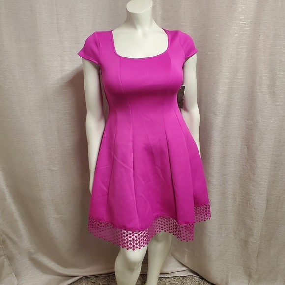 Fuchsia Swing Dress - Picture 1 of 5